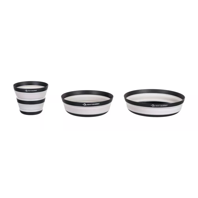 SEA TO SUMMIT Frontier UL 2P Conjunto de louça dobrável – tigelas, copos e sporks dobráveis