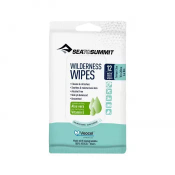 Toalhetes húmidos Sea to Summit Wilderness Wipes 12 compostáveis