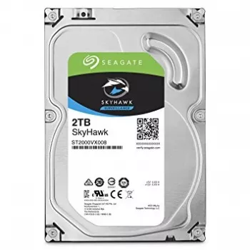 Seagate SkyHawk 2TB Disco Interno de Vigilância - SATA 6Gb/s 3,5 polegadas (5900 RPM, 64MB Cache, CMR)