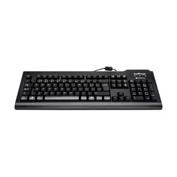 SEAL SHIELD Silver Seal Teclado USB SSKSV108DE Preto 100% à prova de água e pó, lavável na máquina