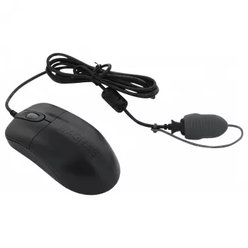 Seal Shield Silver Storm Rato ótico com fios, 3 botões, USB, Preto, 800 DPI, IP68 à prova de água, lavável na máquina de lavar louça