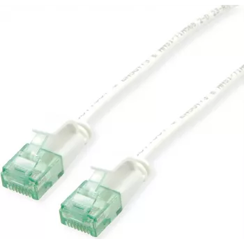 SECOMP ROLINE RM cabo patch UTP Cat.6A Classe EA Slim branco 0,5m 21.45.3462
