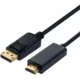 Cabo DisplayPort SECOMP STANDARD DP para HDTV, ST/ST, preto, 5 m (S3678)