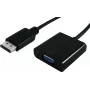 Cabo adaptador SECOMP STANDARD DisplayPort para VGA, ficha DP para conector fêmea VGA, 1 m, preto (S3201-10)