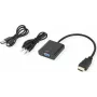 SECOMP STANDARD Cabo adaptador HDMI para VGA + áudio 3,5 mm, 0,23 m (S3210)