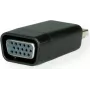 SECOMP STANDARD Adaptador HDMI para VGA com áudio, ficha HDMI para conector fêmea VGA, Full HD 1080p, Preto S3208
