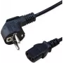 SECOMP STANDARD Cabo de alimentação, conector fêmea IEC reto, preto, 1,8 m (S2309)
