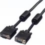 SECOMP STANDARD Cabo SVGA HD15 com ferrite, ST-ST, Preto, 10 m (S3618)