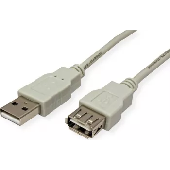 Cabo de extensão SECOMP STANDARD USB 2.0, Type A-A, macho para fêmea, bege, 1,8 m (S3112)