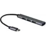 Hub USB 2.0 SECOMP STANDARD, ligação USB-C, 4 ligações USB-A (3x USB 2.0 + 1x USB 3.2 Gen1) (S3017)