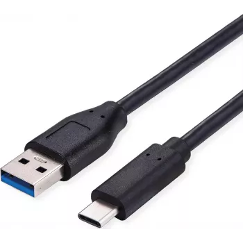 Cabo USB 3.2 Gen 1 SECOMP Standard, USB A para C, 0,5 m, preto (S3015)