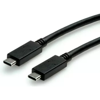 SECOMP STANDARD cabo USB 3.2 Gen 2, E-Mark, USB-C para USB-C, reto, 10 Gbit/s, 100W, preto, 1 m (S3521)
