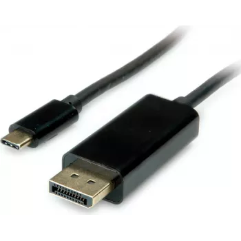 SECOMP STANDARD Cabo adaptador USB-C para DisplayPort 1m 4K@60Hz preto S3732