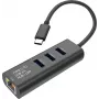 SECOMP STANDARD conversor USB-C para Gigabit Ethernet + hub USB 3.0 de 3 portas (S1431)