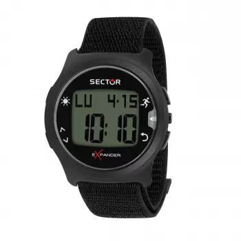 Relógio cronógrafo de quartzo de homem SECTOR R3251530001 51x46mm Bracelete de silicone azul