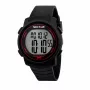 SECTOR MAN R3251543001 (44mm) relógio de quartzo - mostrador preto, bracelete de silicone