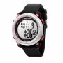 Relógio de quartzo SECTOR MAN R3251546002 45mm bracelete de silicone preta