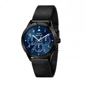 Relógio de homem SECTOR R3253540010 40mm mostrador preto bracelete de silicone