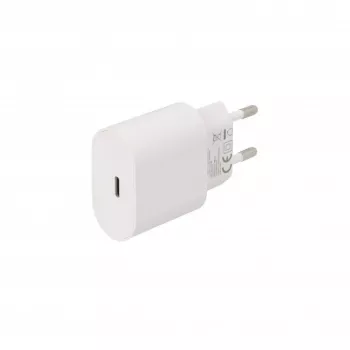 Carregador de parede rápido portátil SEEK TOTI 20W USB-C PD, branco