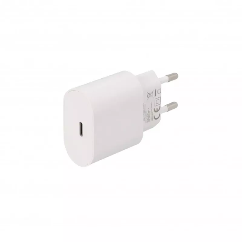 Carregador de parede rápido portátil SEEK TOTI 20W USB-C PD, branco