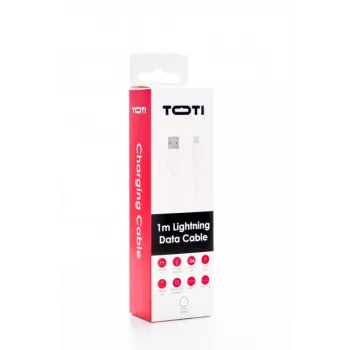 SEEK TOTI USB-A para Lightning, cabo de dados PVC 1m 2A (não MFI), branco