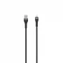 SEEK TOTI USB-A para Lightning cabo entrançado 2m 2A (Non-MFI) preto