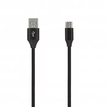 SEEK TOTI USB A para Micro USB, cabo entrançado 2m, 2A, preto