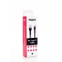 SEEK TOTI cabo USB-A para USB-C entrançado 2m 3A preto