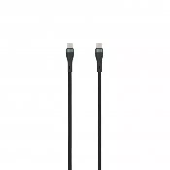 SEEK TOTI USB-C para USB-C cabo entrançado 2m 3A preto