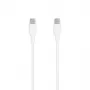 SEEK TOTI Cabo de silicone USB-C para USB-C 1m 3A branco