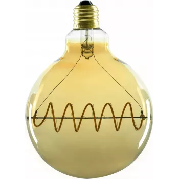 Lâmpada LED SEGULA Bridge Globe 125 Curved Plus Gold E27 6,5W 1900K