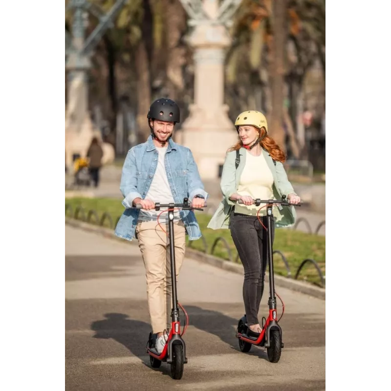 Trotinete elétrica Segway Ninebot D38E preta vermelha