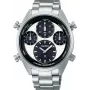 Relógio cronógrafo solar de quartzo de homem SEIKO SFJ001P1 42mm Aço inoxidável