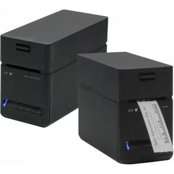 SEIKO SLP-720RT impressora de etiquetas WLAN, 300 dpi térmica direta, USB/Ethernet/Wi-Fi, cortador automático, preto/cinzento