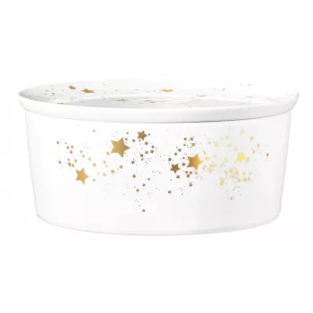 Travessa de servir com tampa SELTMANN LIBERTY GOLDEN STARS 21x9 cm
