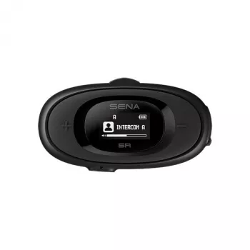 Sistema de comunicação Bluetooth para motociclo SENA 5R, baseado no A20, preto