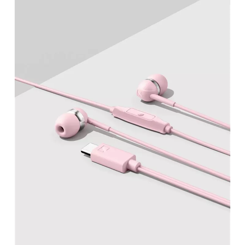 Sennheiser CX 80U Auscultadores in-ear com fios com microfone e controlo remoto em linha, Sakura Pink, 17 Hz - 20 kHz