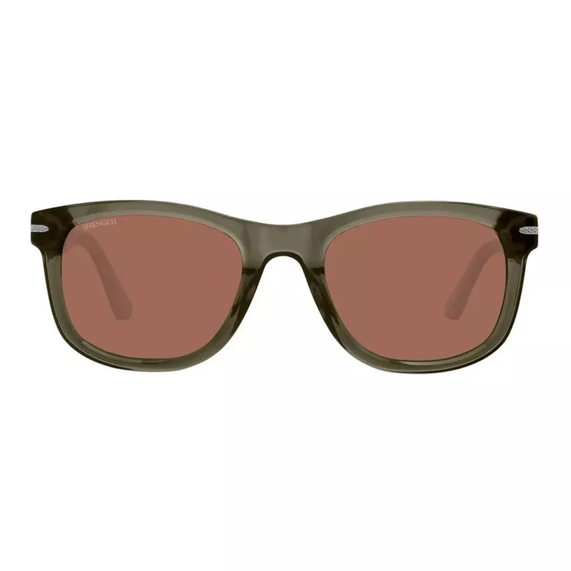 SERENGETI Óculos de sol unissexo SS745004-S - Armação Shiny Black, Lentes Drivers Gold, 54/24/145 mm