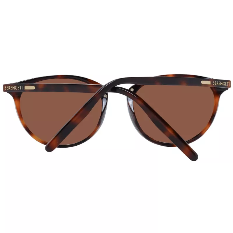 Óculos de sol mulher SERENGETI 8844 - olho de gato / borboleta, fotocromáticos, polarizados, lentes Drivers Brown, armação preta brilhante