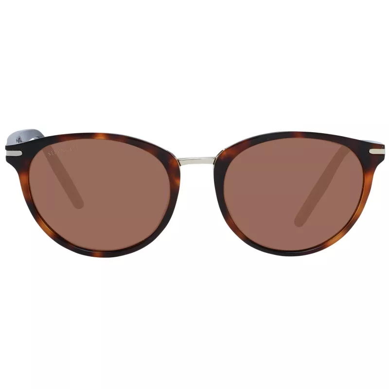 Óculos de sol mulher SERENGETI 8844 - olho de gato / borboleta, fotocromáticos, polarizados, lentes Drivers Brown, armação preta brilhante