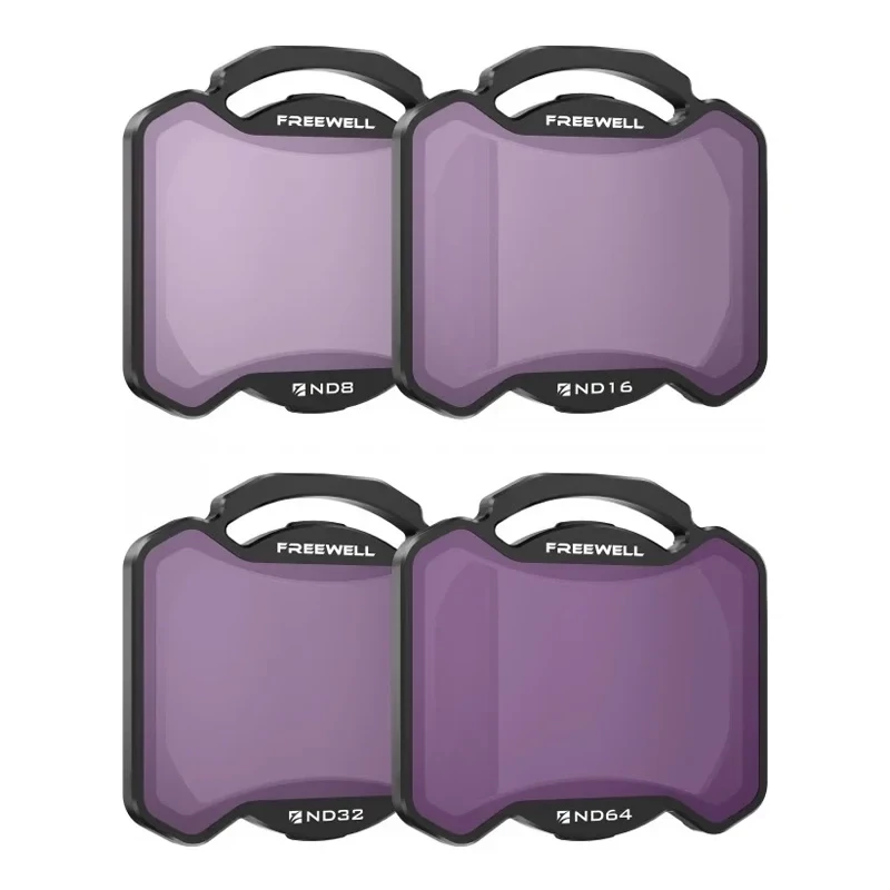 Conjunto de 4 filtros ND8,16,32,64 Freewell para DJI Avata 2