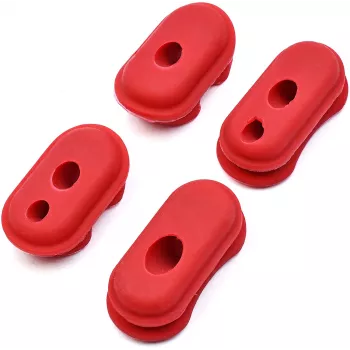 Conjunto de Coberturas de Borracha para Xiaomi Mi Série Trotinete Elétrica (M365, Pro, Pro 2, 1S, Essential, Lite) – 5 Unid., Preto