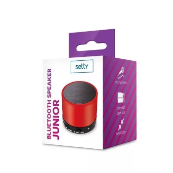 Setty Altifalante Bluetooth Junior vermelho