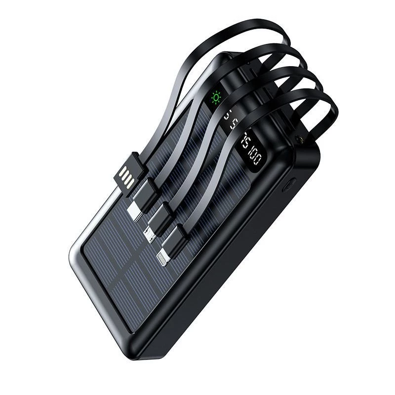 Power bank solar Setty SLR-120 20000 mAh preta