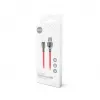 Setty Cabo USB-A para Micro-USB 1,0 m 3A Carregamento Rápido Vermelho FC-M