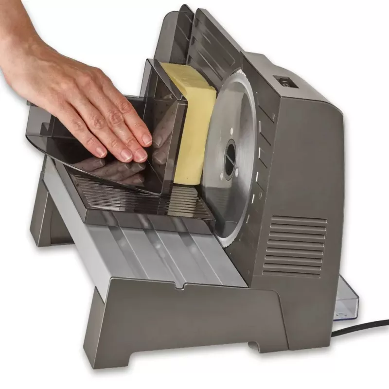 Máquina de cozinha elétrica Severin AS 3918 cortadora 180W prateado/preto