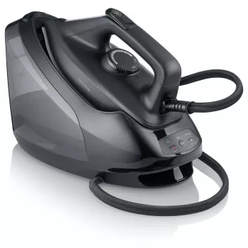 Central de engomar a vapor Severin BA 3192 – 2400W, 5,5 bar, base cerâmica, preto mate
