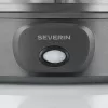 Severin JG 3510 Iogurteira, 7 frascos de 150 ml, Dark Inox/Preto