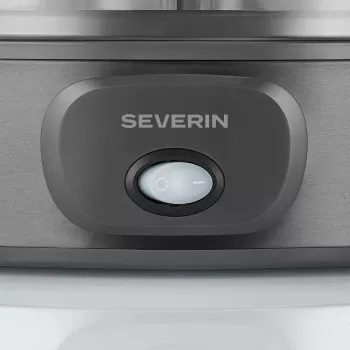 Iogurteira Severin JG 3510, 7 copos de 150 ml, Dark Inox/preto