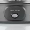 Severin JG 3510 Iogurteira, 7 frascos de 150 ml, Dark Inox/Preto